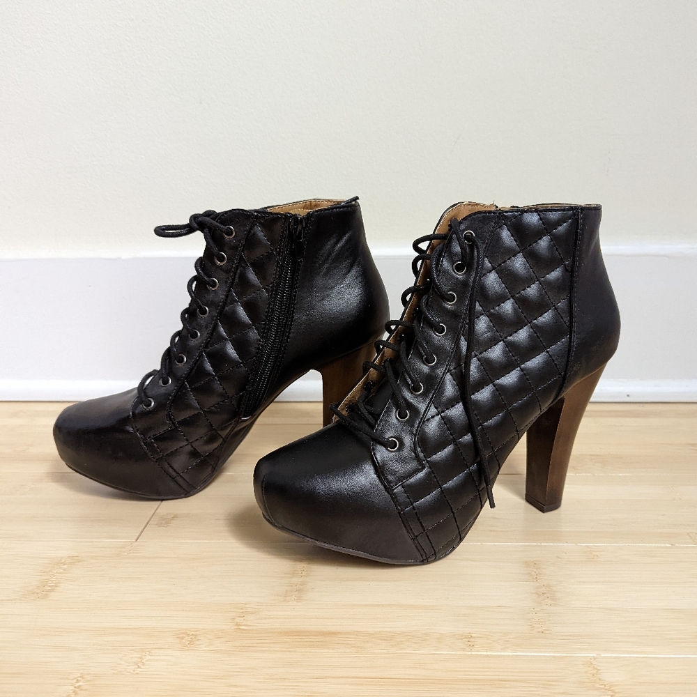 NWOT Charlotte Russe - Heeled Black Boots
